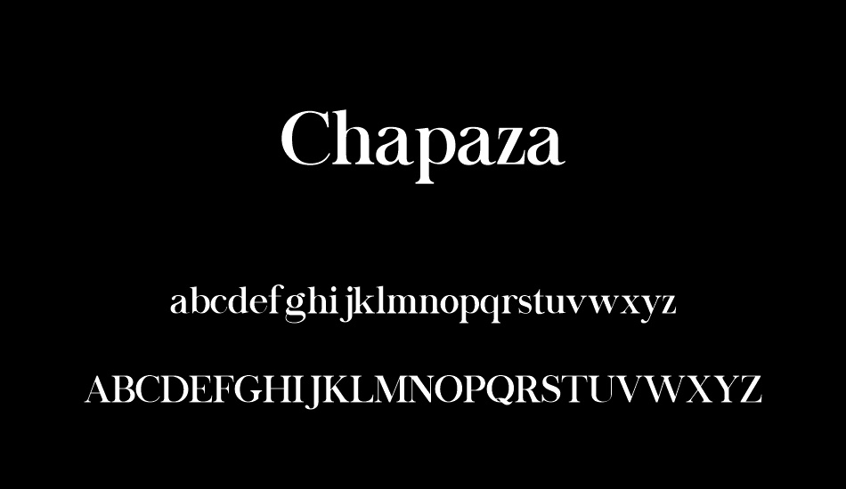 Chapaza font