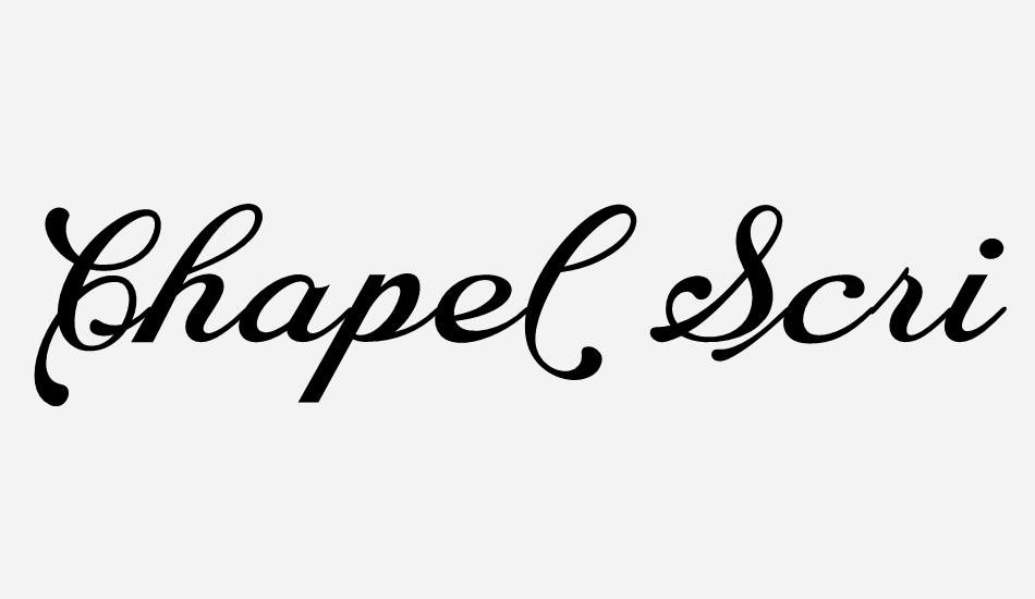 chapel-script-personal-use font big