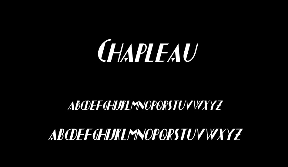 Chapleau font