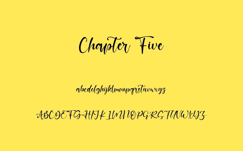 Chapter Five font