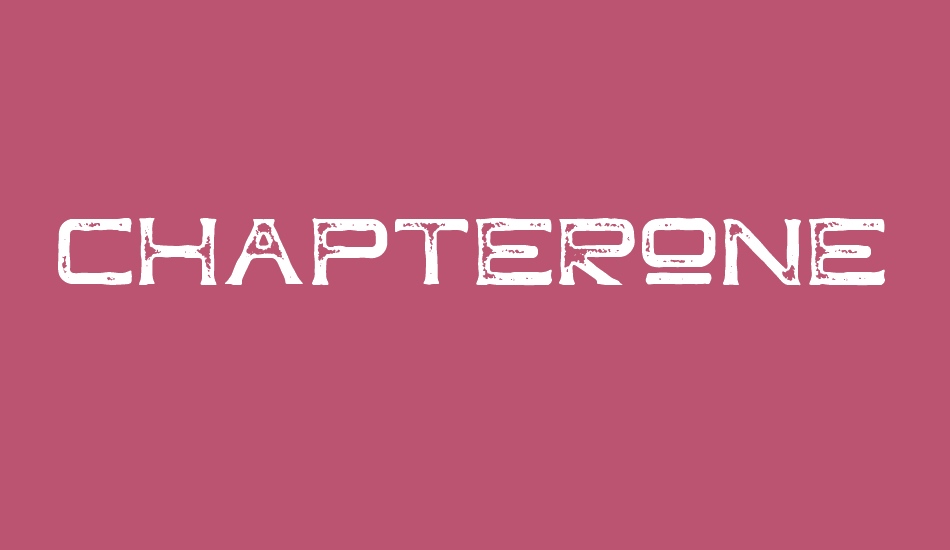 ChapterOne Vintage Free font big