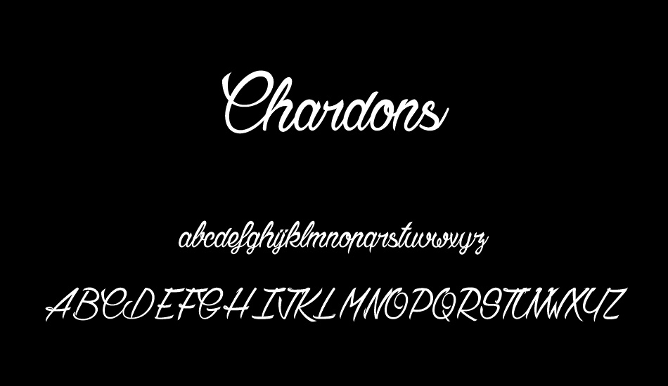 Chardons font