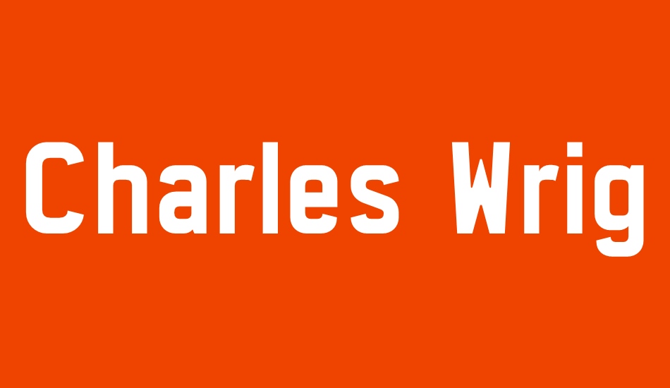 Charles Wright font big