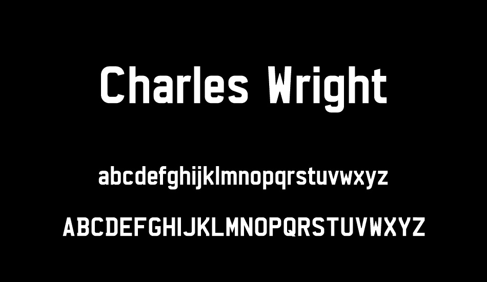 Charles Wright font