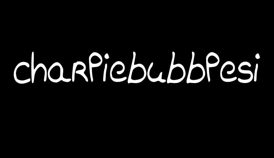 charliebubblesimple font big