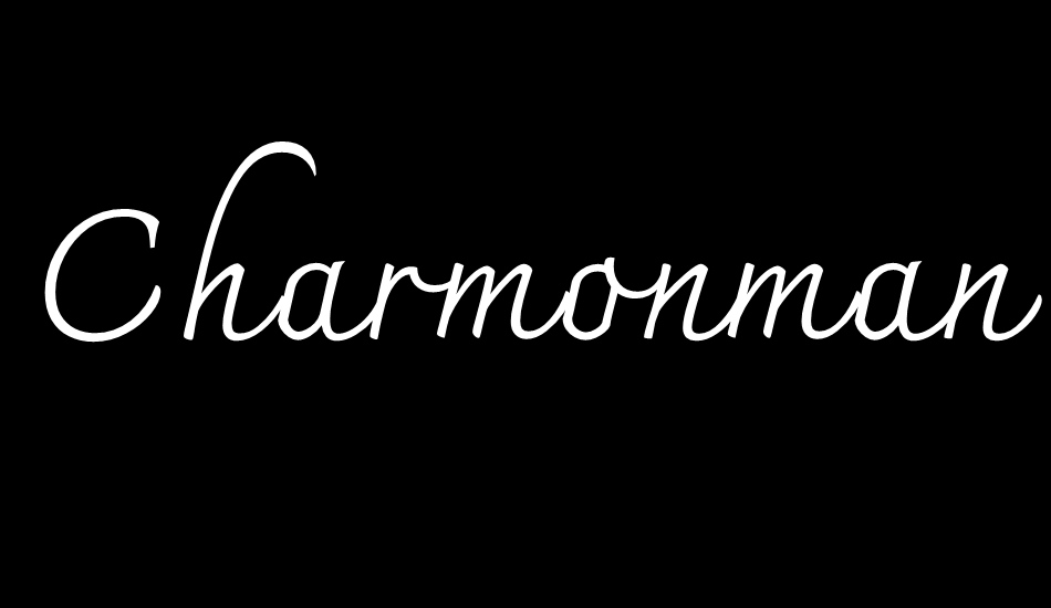 Charmonman font big