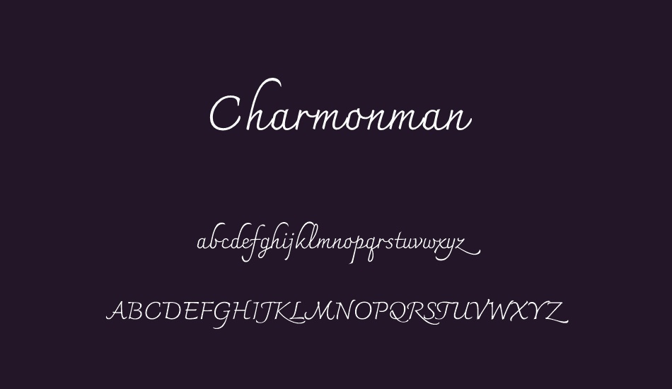 Charmonman font