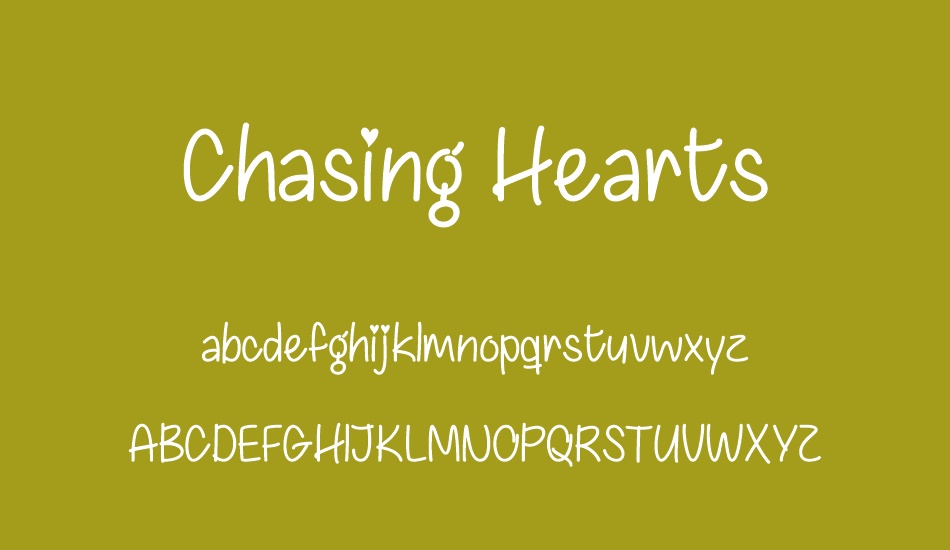 Chasing Hearts font