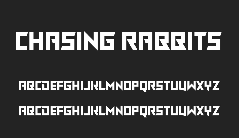 Chasing Rabbits font