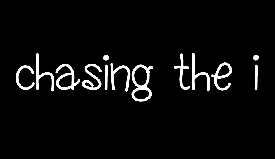 chasing the ice cream truck font big