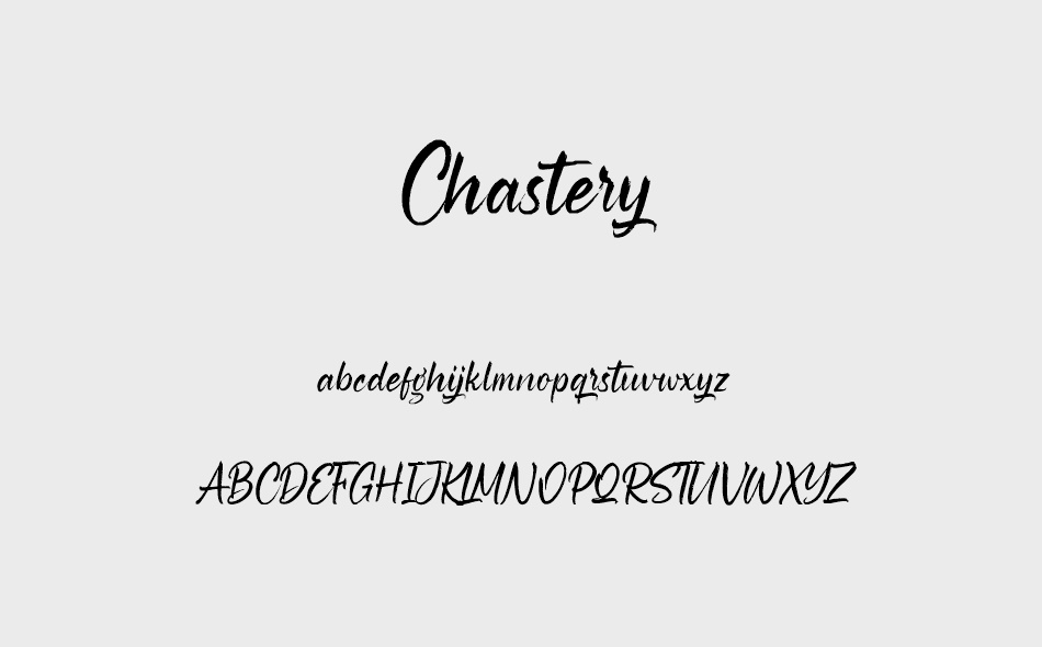 Chastery free font