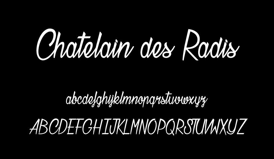 Chatelain des Radis font