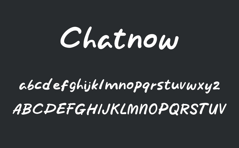 Chat now font