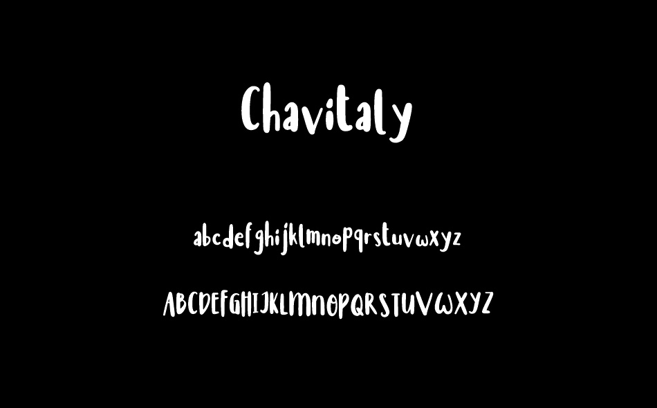 Chavitaly font