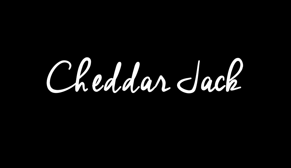 Cheddar Jack font big