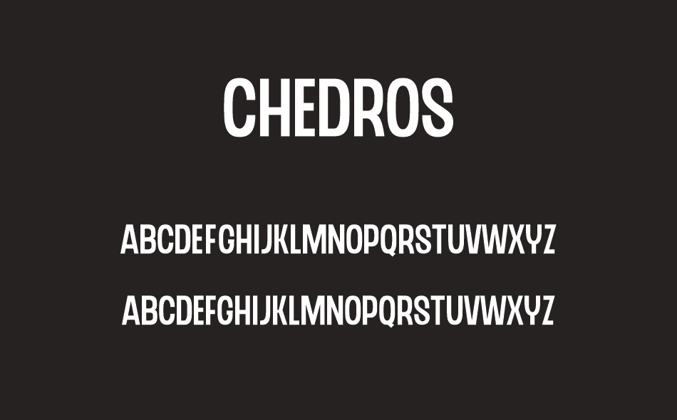 Chedros font