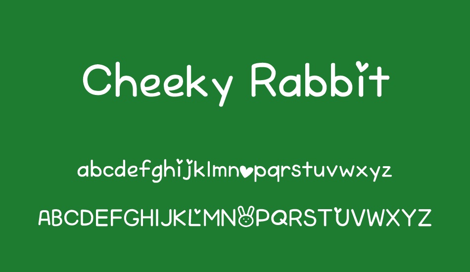 Cheeky Rabbit font