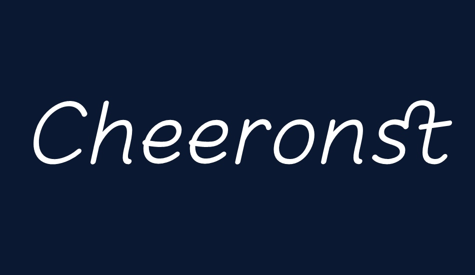 Cheeronsta Light font big