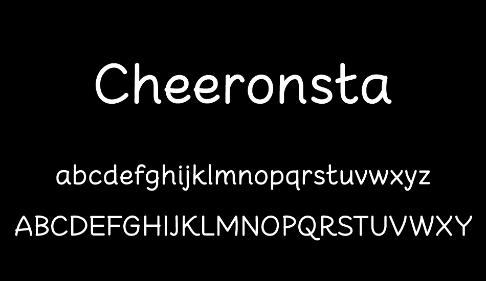 Cheeronsta font