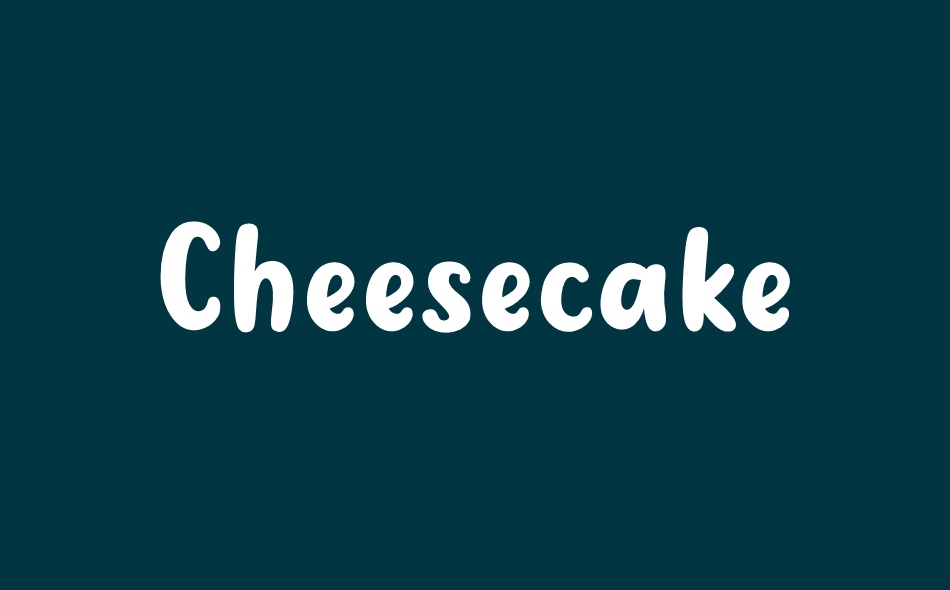 Cheesecake font big