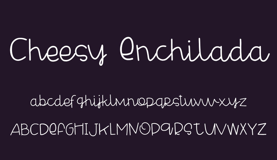 Cheesy Enchilada font