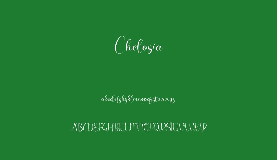 Chelosia font