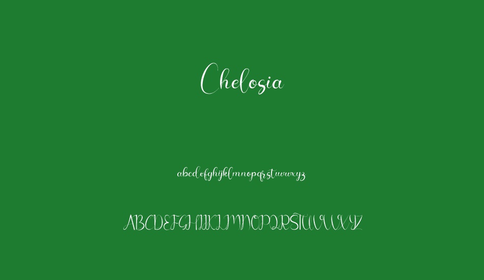 Chelosia font