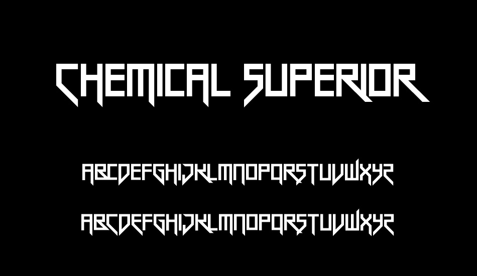 Chemical Superior font