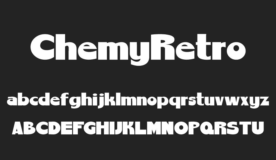 ChemyRetro font