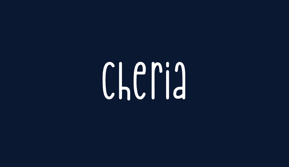 Cheria font big