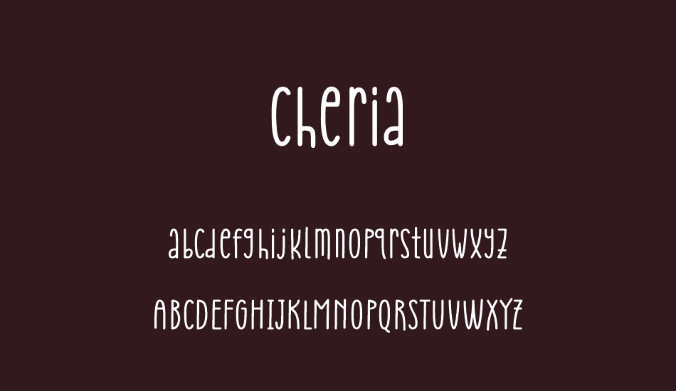 Cheria font