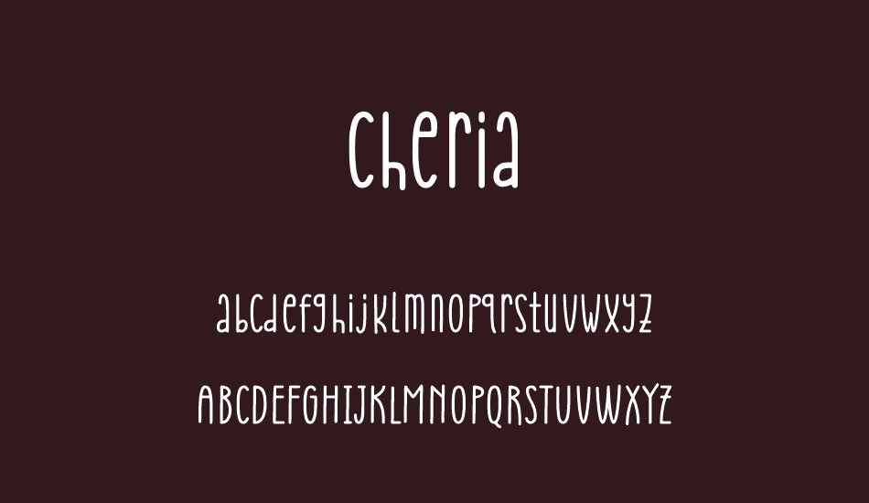 Cheria font