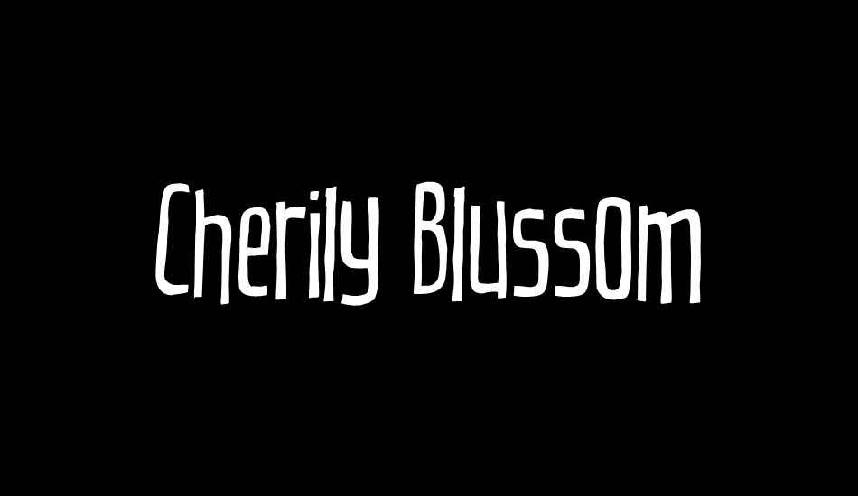 Cherily Blussom DEMO font big