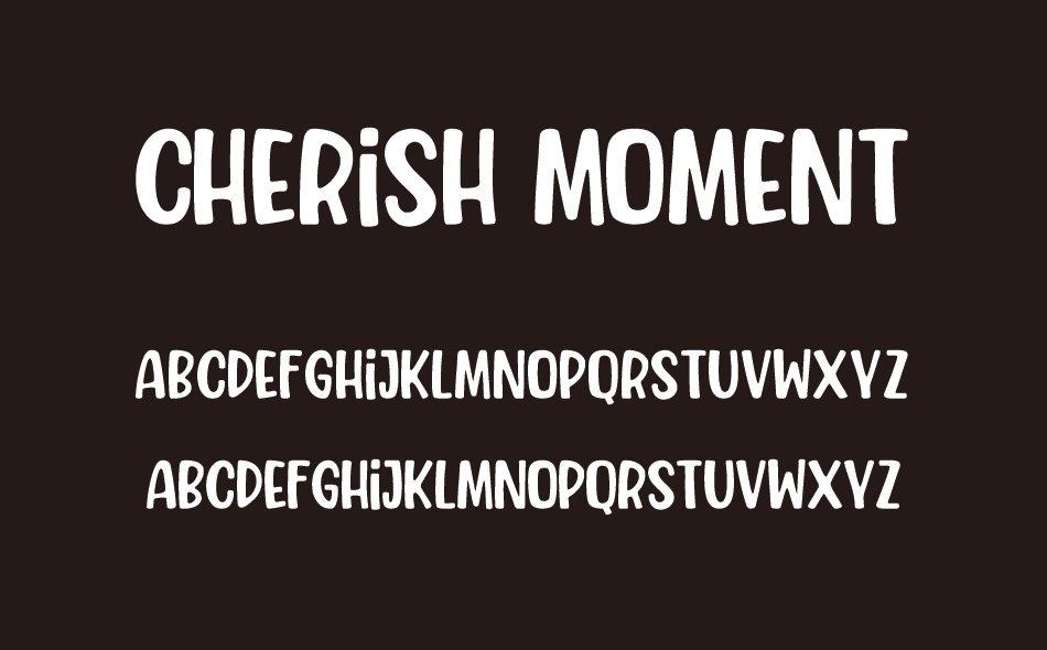 Cherish Moment font