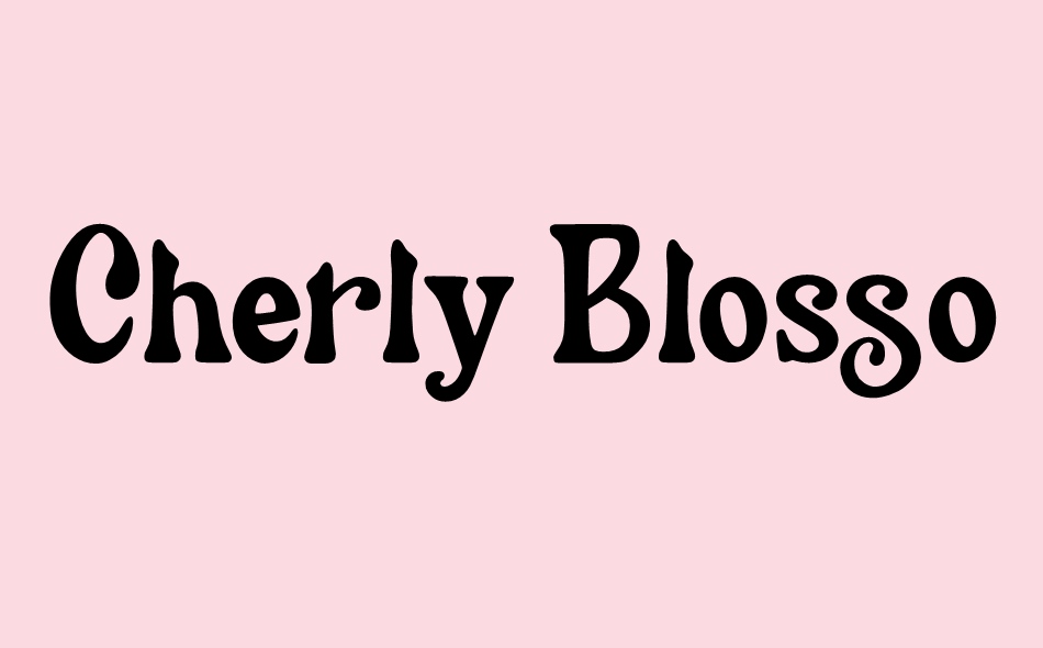 Cherly Blossom font big