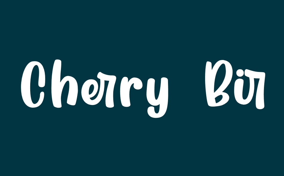 Cherry Bird font big