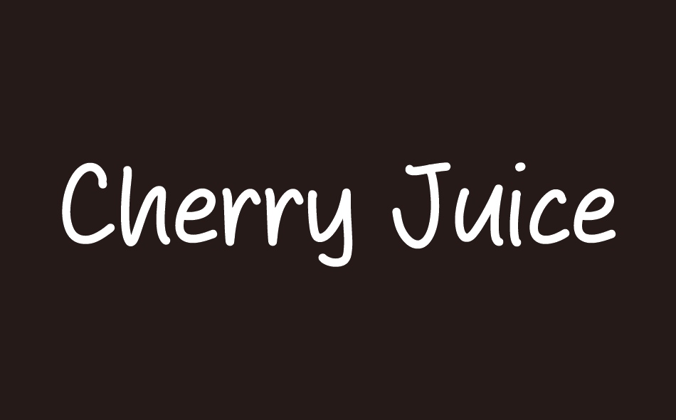 Cherry Juice font big