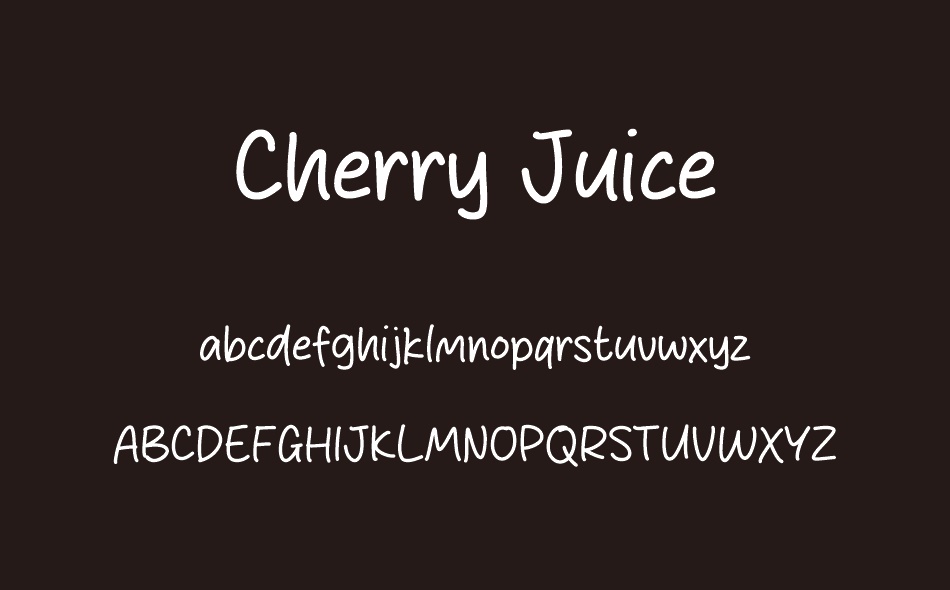Cherry Juice font