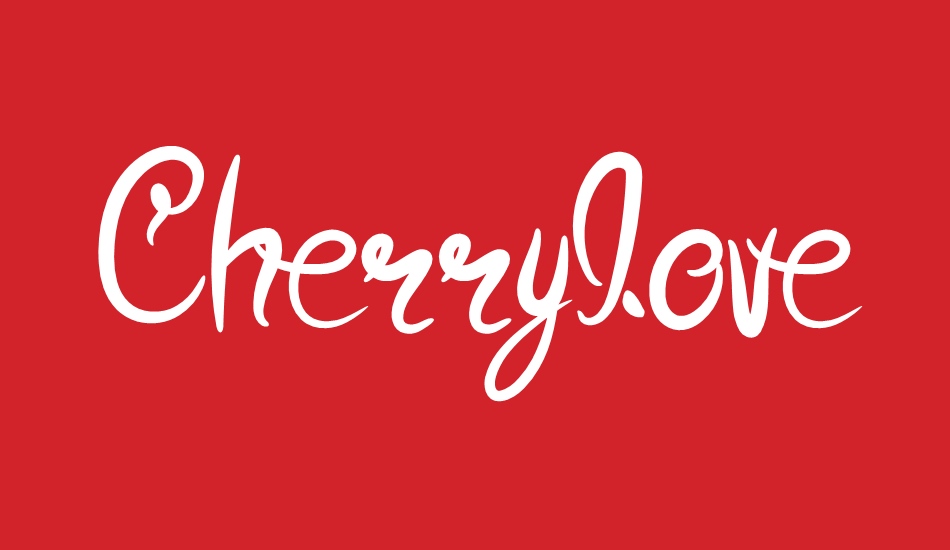 Cherrylove font big
