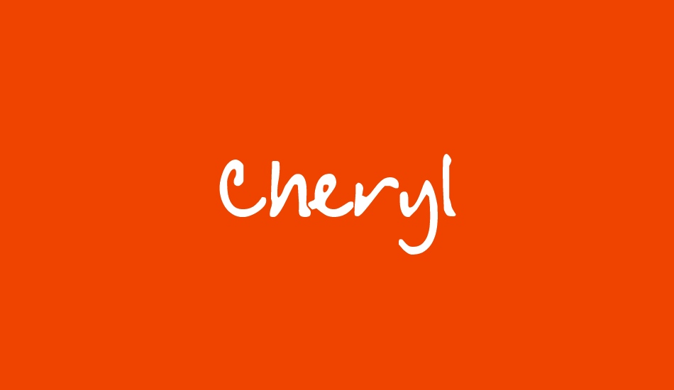 Cheryl font big