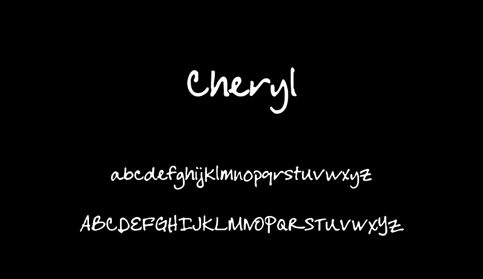 CHERYL font