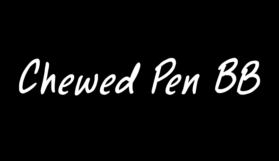 Chewed Pen BB font big