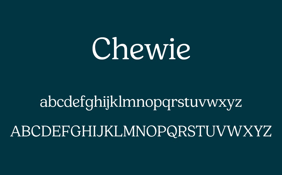 Chewie font