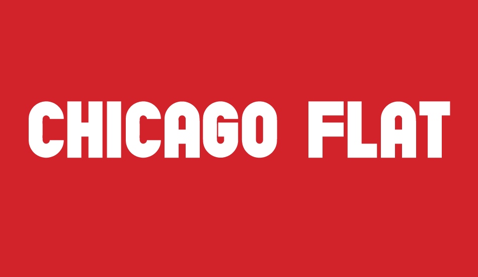 Chicago Flat font big