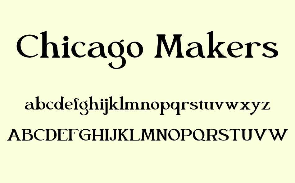 Chicago Makers font