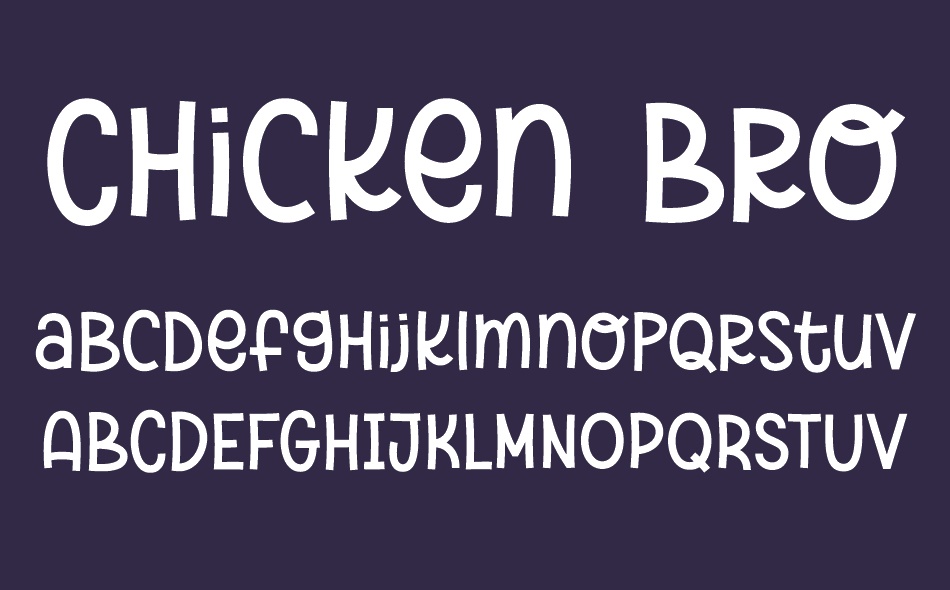 Chicken Broth font
