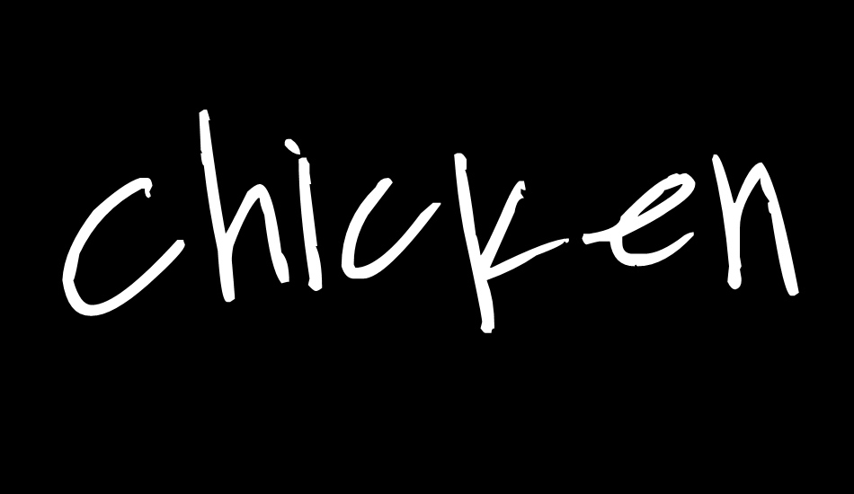 ChickenScratch font big