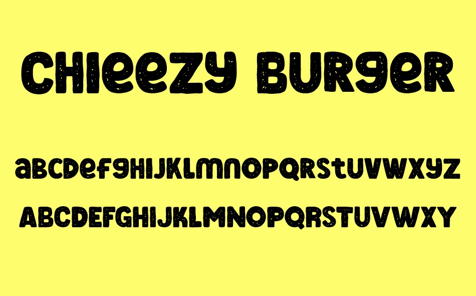 Chieezy Burger font