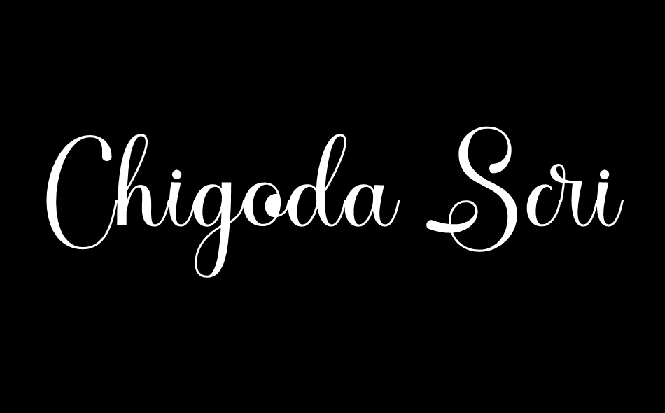 Chigoda Script font big