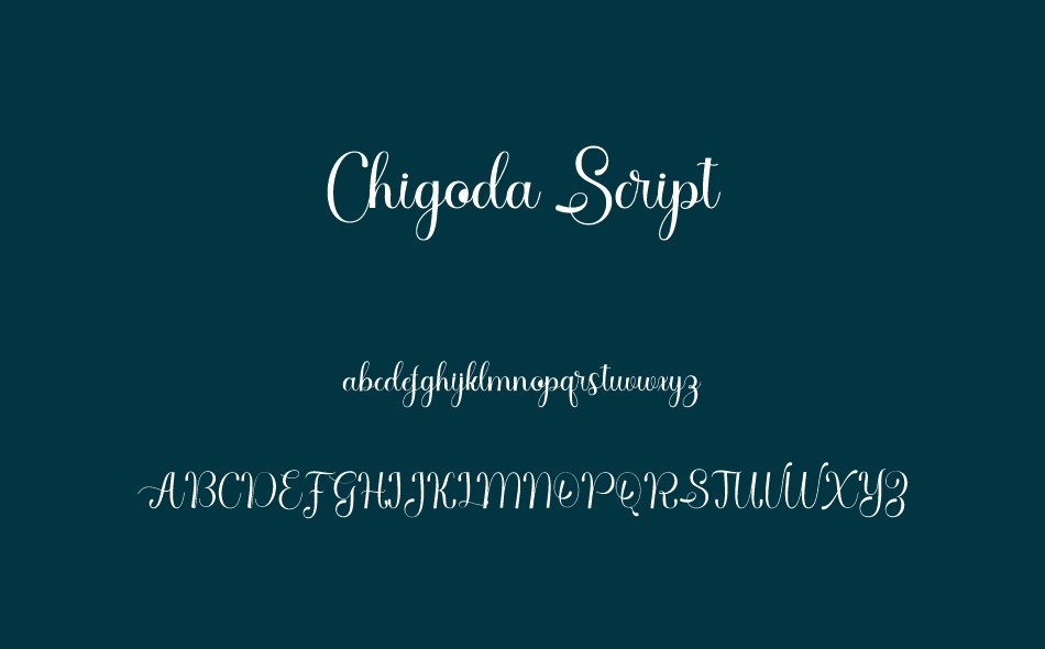 Chigoda Script font